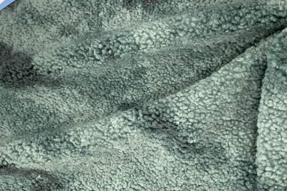 Jacquard 	Πολυεστέρας διαμορφωμένο γούνα 460gsm ελέγχου υφάσματος Sherpa Faux