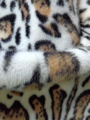 680GSM Leopard Print Polyester Fabric για μοναδική μόδα 100% Polyester Fabric